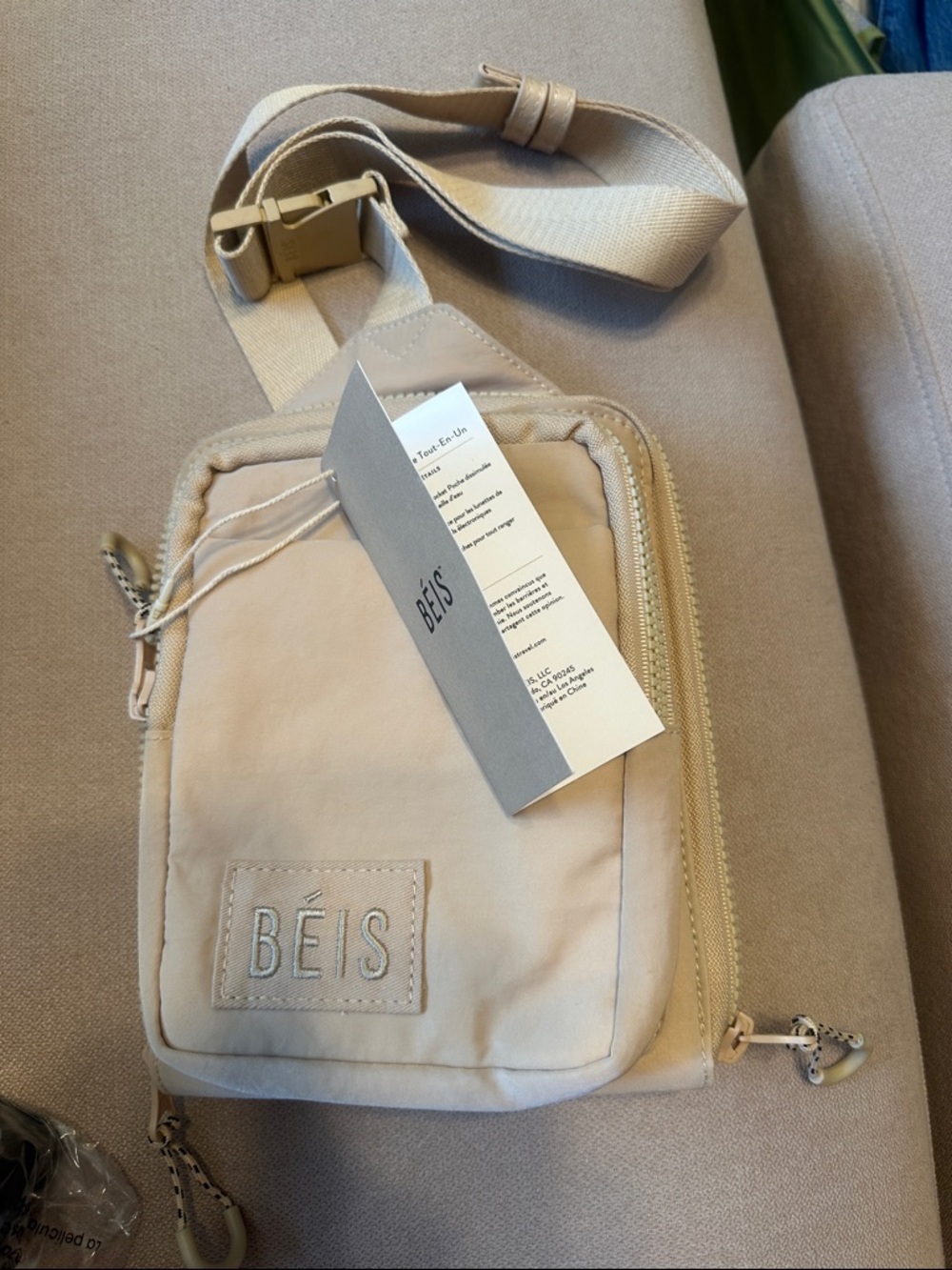 BEIS Beige Crossbody sport sling